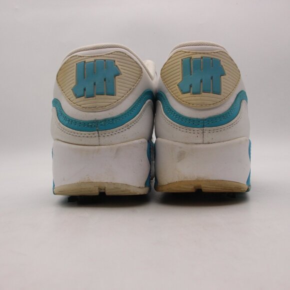 Nike Air Max 90 Undefeated Golf Shoe White Blue Fury Men's size 12 DS CJ7197-102 - Picture 5 of 12